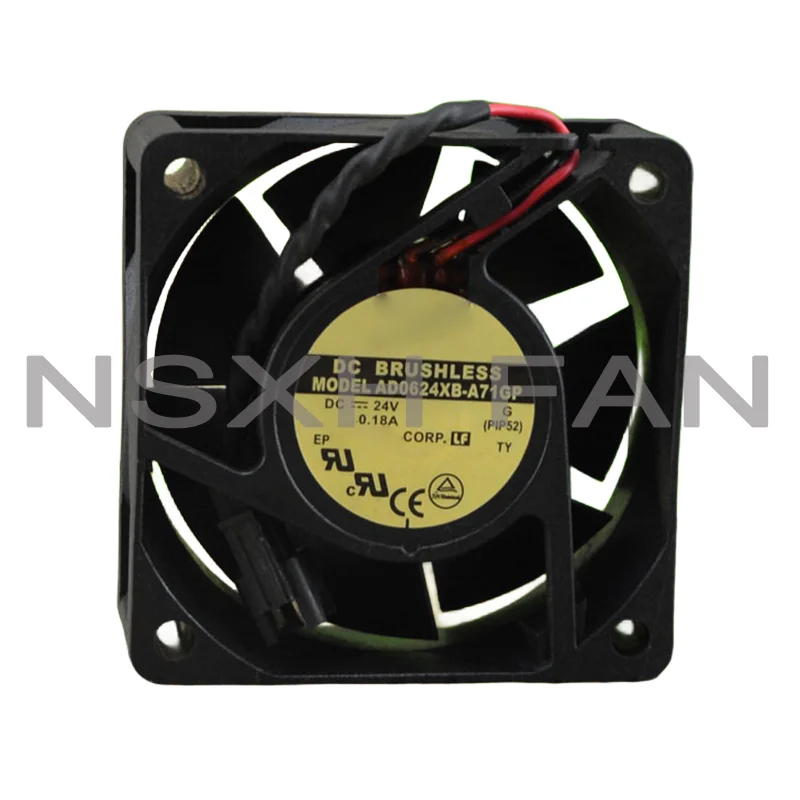 Ventilador de alto volume de ar, 6cm, 6025, 24V, 0.18A, Novo