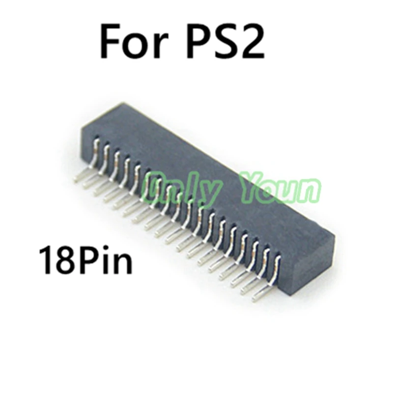 5Pcs/Lot Flexible Ribbon Cable Conductive Film Socket Connector 18pin Block Repair Parts  For Playstation 2 PS2