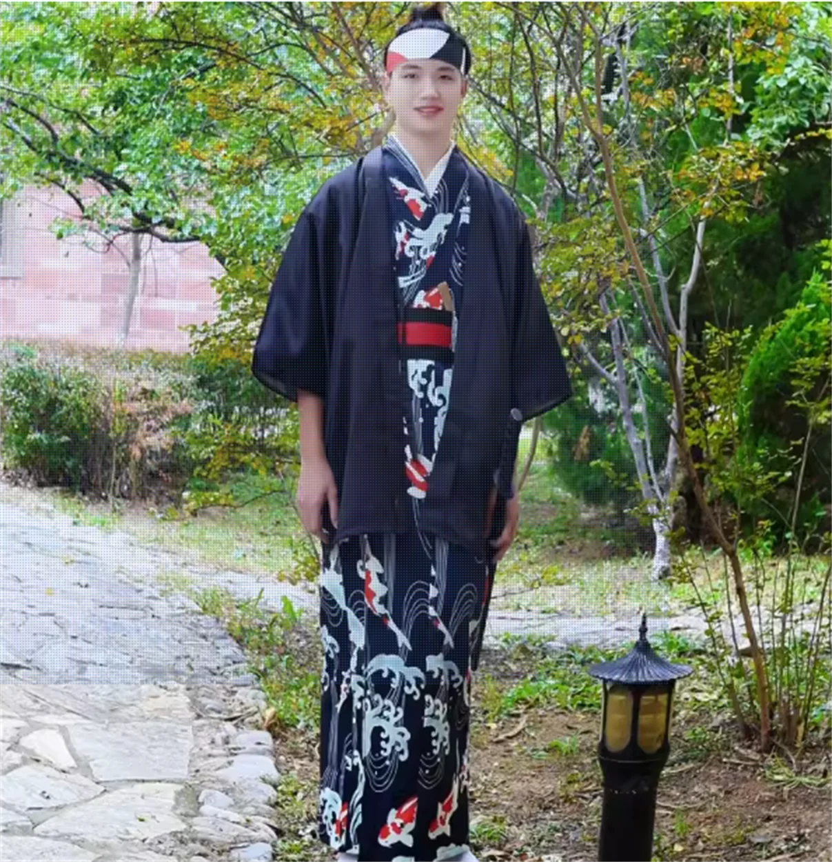 

Japanese kimono men's formal attire for autumn and winter