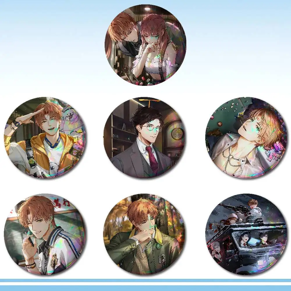 L-Light And N-Night Otome Game Badges Tinplate Soft Button Pin Brooch Metal Badge Custom Jewelry Accessories Hat Bag Lapel