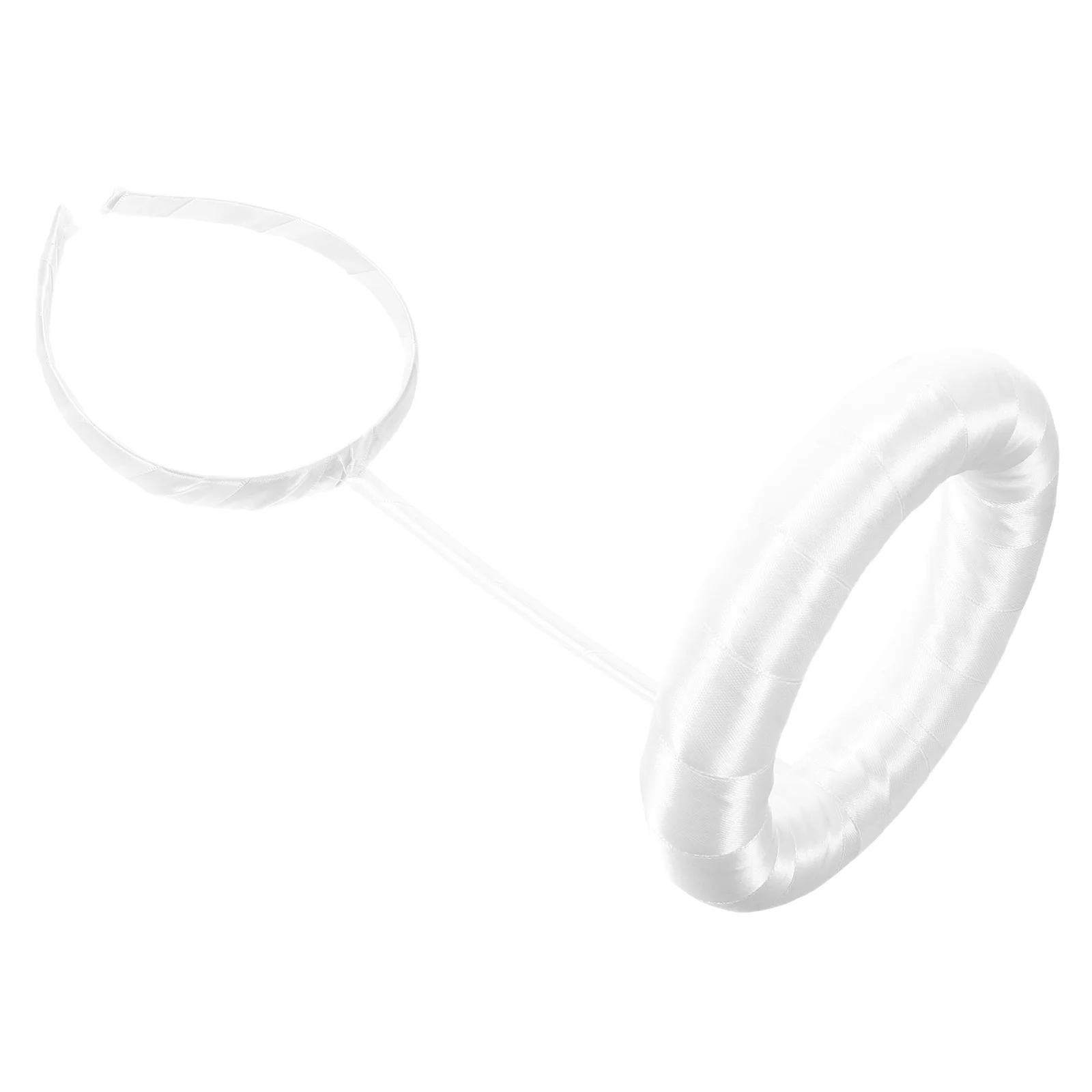 

White Angel Halo Headpiece Lightweight Comfortable Angel Cosplay Headdress Halo Ring Headband for Women Girls Party Bridal