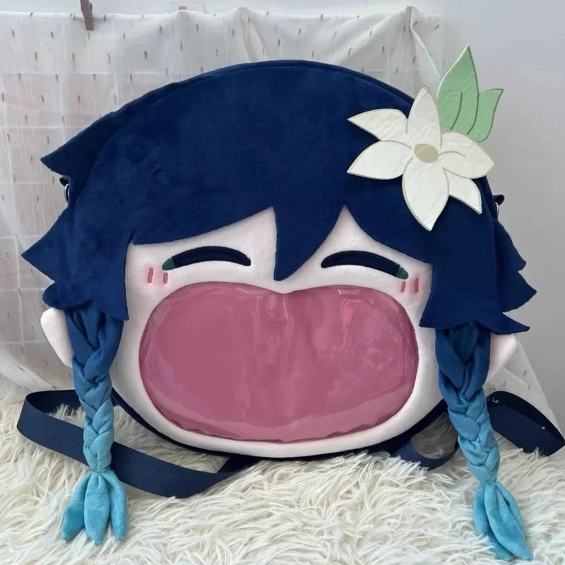 Genshin Impact Wendy Itabag Y2K Cartoon Animation Game Peripheral Anime Cotton Doll Plush Doll Backpack Student Messenger Bag