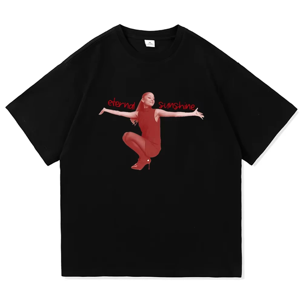 Ariana Grande Eternal Sunshine T-shirt Men and Women New Summer Cotton Clothing Casual Fashion Short Sleeved Tee Streetwear