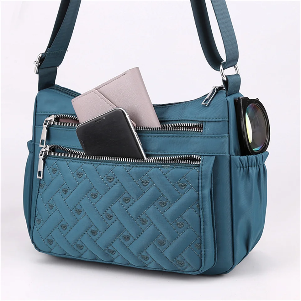 Fashion Women Messenger Bag Nylon Oxford Waterproof Shoulder Handbag Large Capacity Casual Travel Crossbody Bag Bolsa Feminina