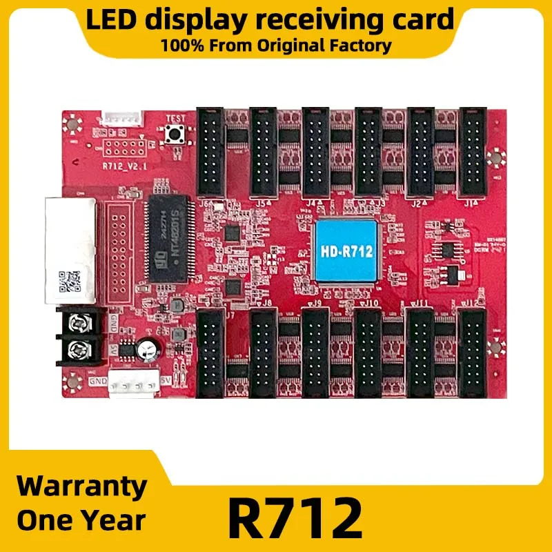 LED 디스플레이 화면 HD-R712 수신 카드 풀 컬러 LED 패널 비디오 월 픽셀 디스플레이 RGB 동기화 시스템 마더보드
