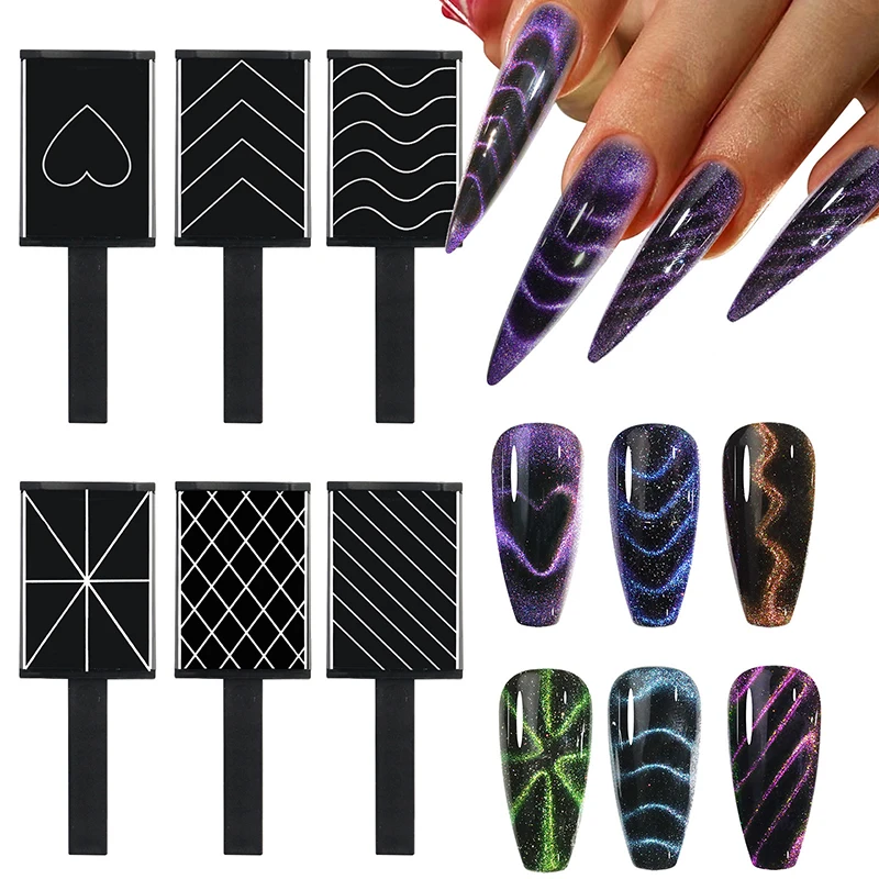 3D Fancy Cat Eye Magnet For Nails Art Design Pattern Magic Nail Magnetic Stick UV/LED Gel Manicure Tools Make Different Shape