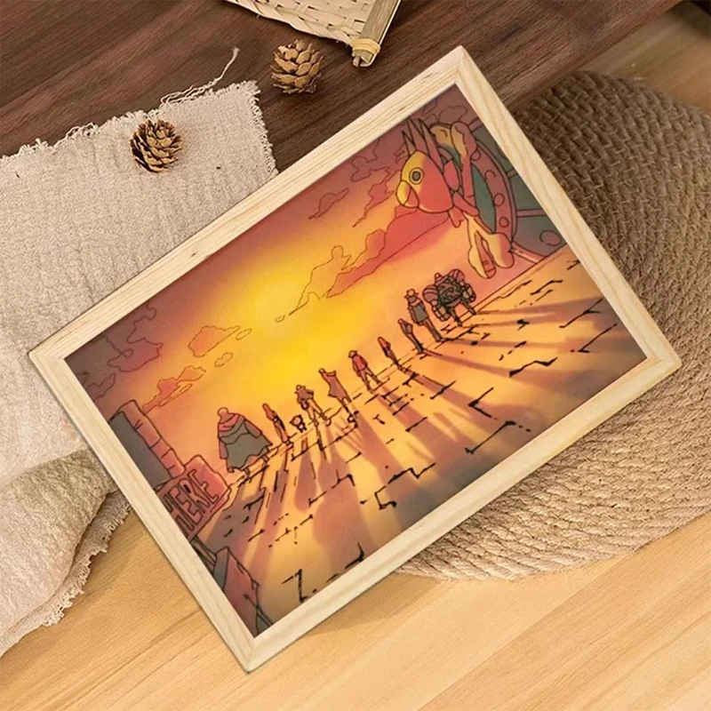 Wall Lamp Painting LED INS USB Button Painting Table Light Decoration Creative Night Lamp Gift Atmosphere Wall Lighting Painting