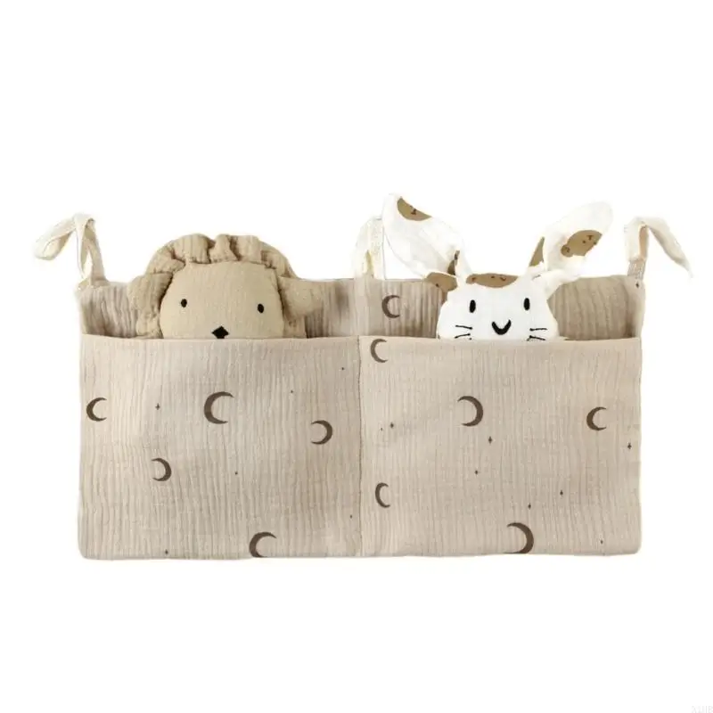 N1HB Cribs حقيبة تخزين حقيبة سرير معلقة لالتقاط العزلة حفاضات معلقة الجيب