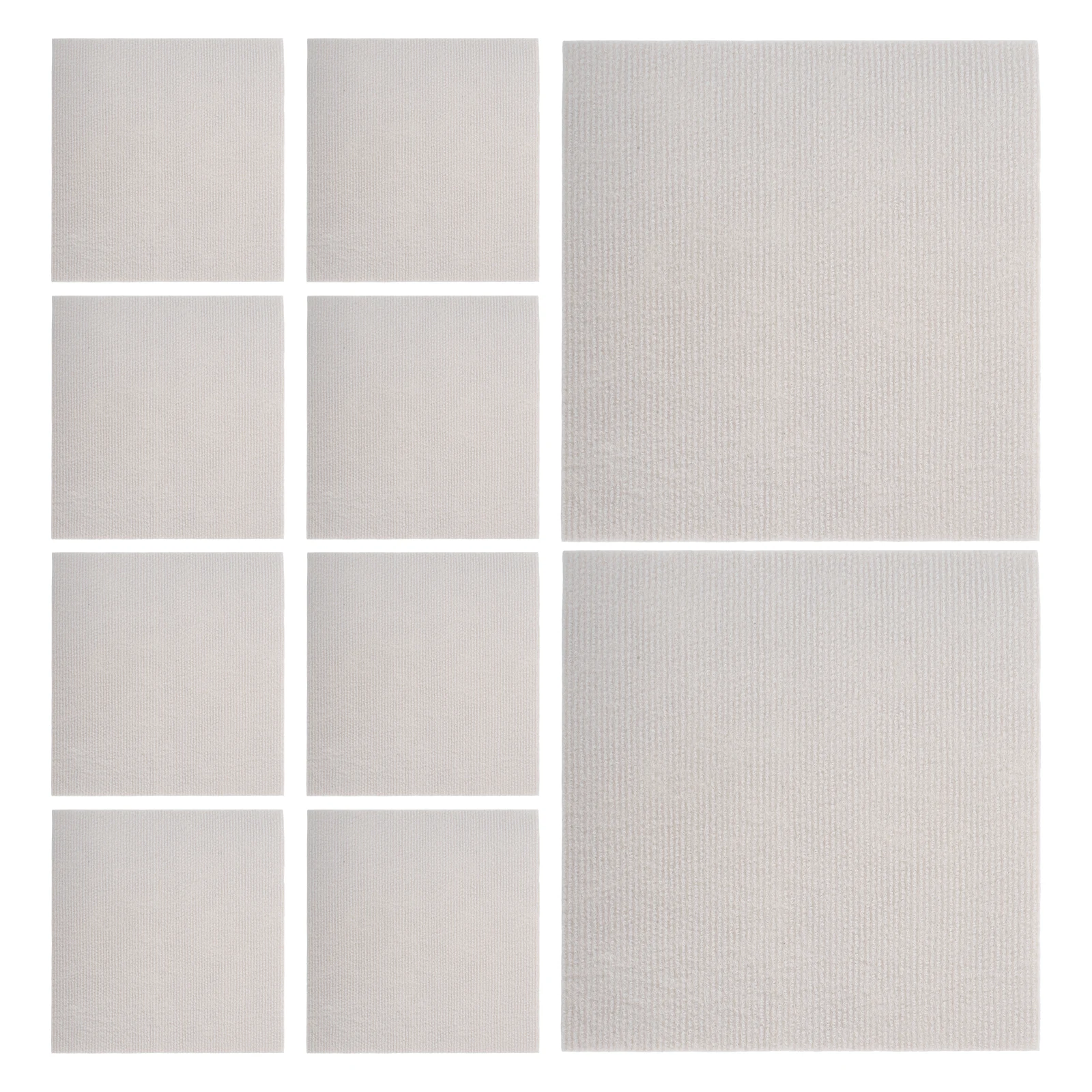 

10Pcs Self-Adhesive Floor Mats Anti-Slip Reusable Easy Install for Offices Malls Exhibition Safe Comfortable Underfoot