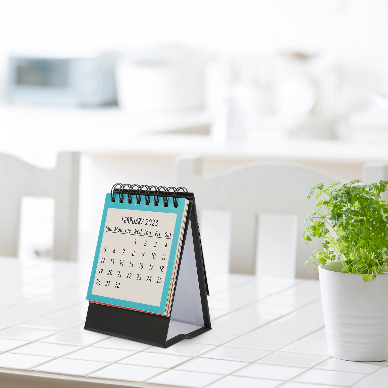 

1Pcs 2023 Mini Desk Calendar Decorative Small Office Calendar Stylish Paper Design