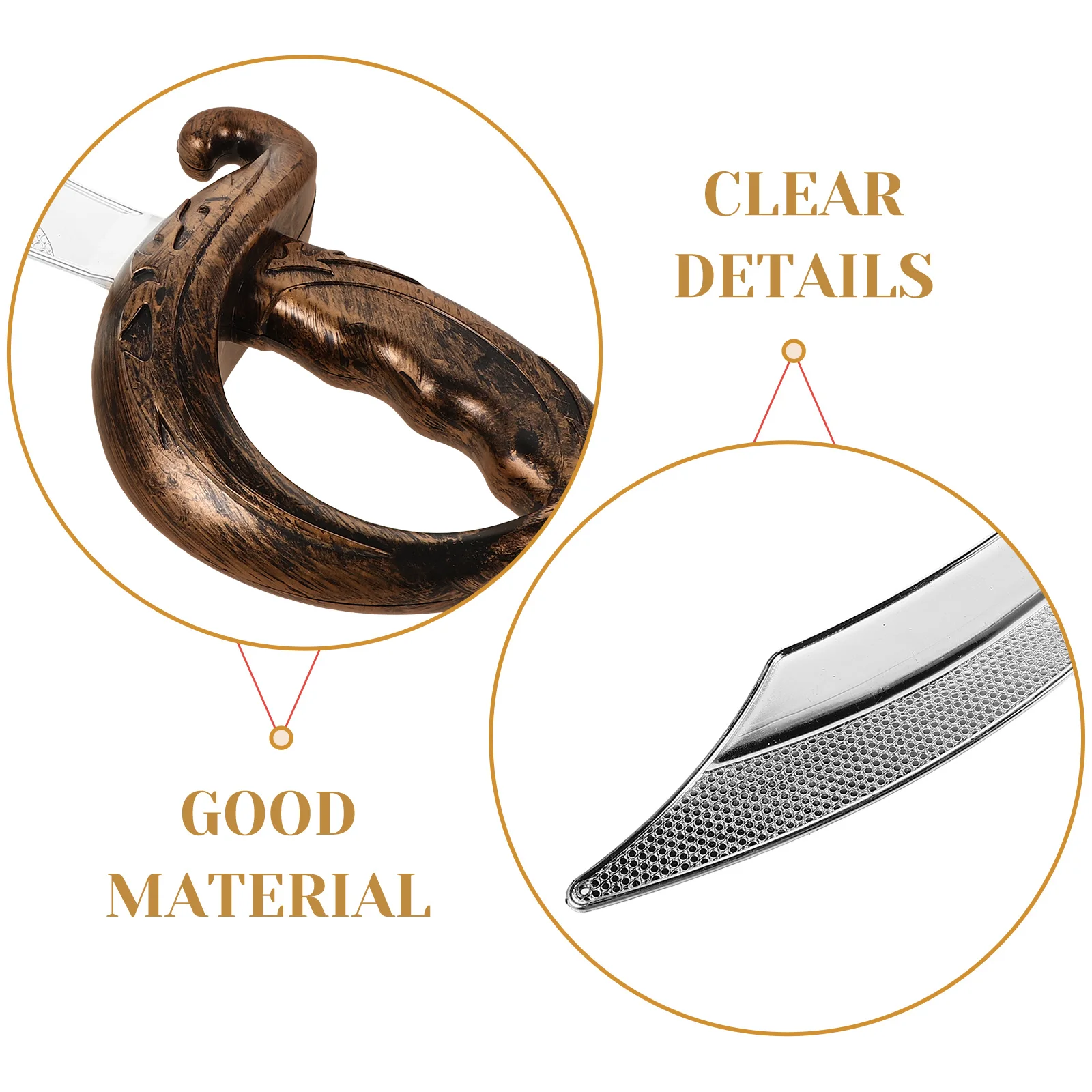 Ensemble d'épée de Pirate en plastique, 1 ensemble, Costume d'halloween, accessoires de fête Cosplay, jeu de Pirate pour enfants, anneaux d'épée, accessoire de Cosplay