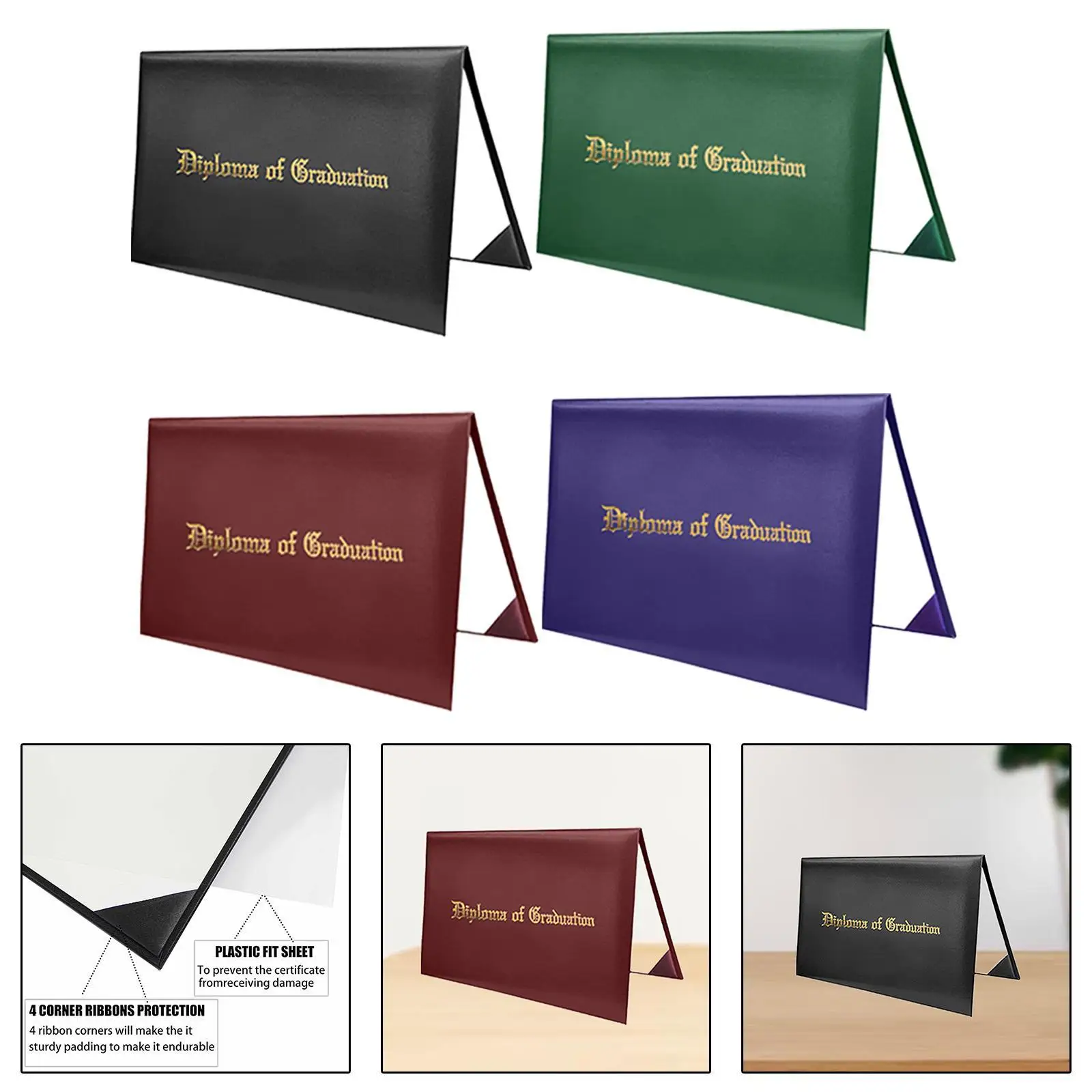 

Imprinted Diploma Cover for Certificate Certificate Cover Multipurpose Letter Size 8.5x11 Diploma Holder for Presentation