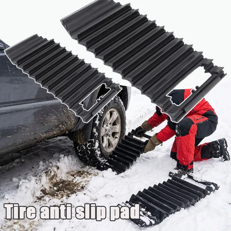 1-2PCS Heavy Duty Traction Mats Recovery Boards for Cars SUVs Mud Snow Sand Emergency Off Road Driving Self Rescue Traction Aid