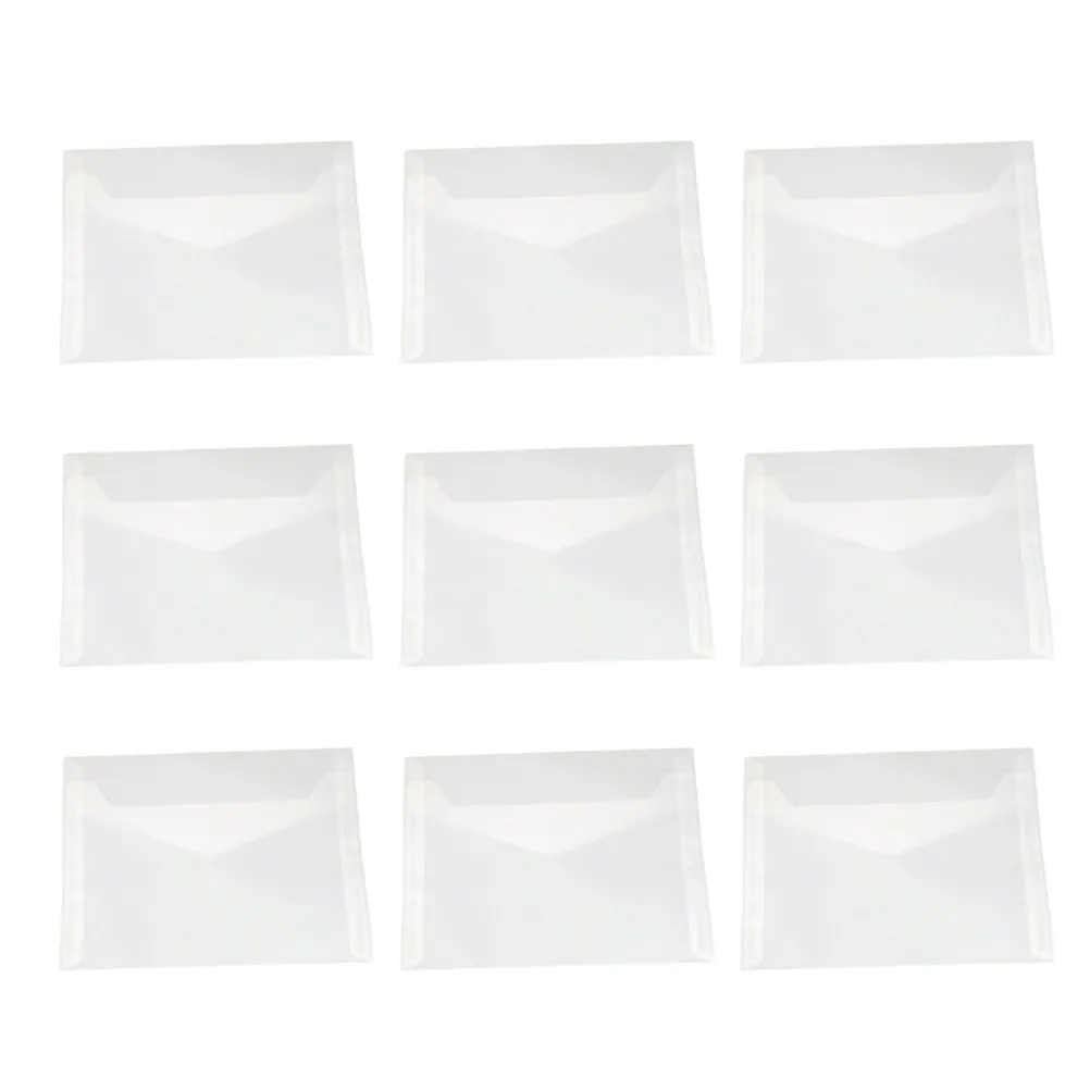 

50Pcs 12.5x17.5cm Translucent Wedding Invitation Envelopes Elegant Secure Letter Envelope for Cards Anniversaries Baby