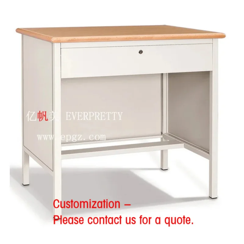 custom.Modern Convertible Wooden Office Desk Doctors and Teachers with Locker High Quality