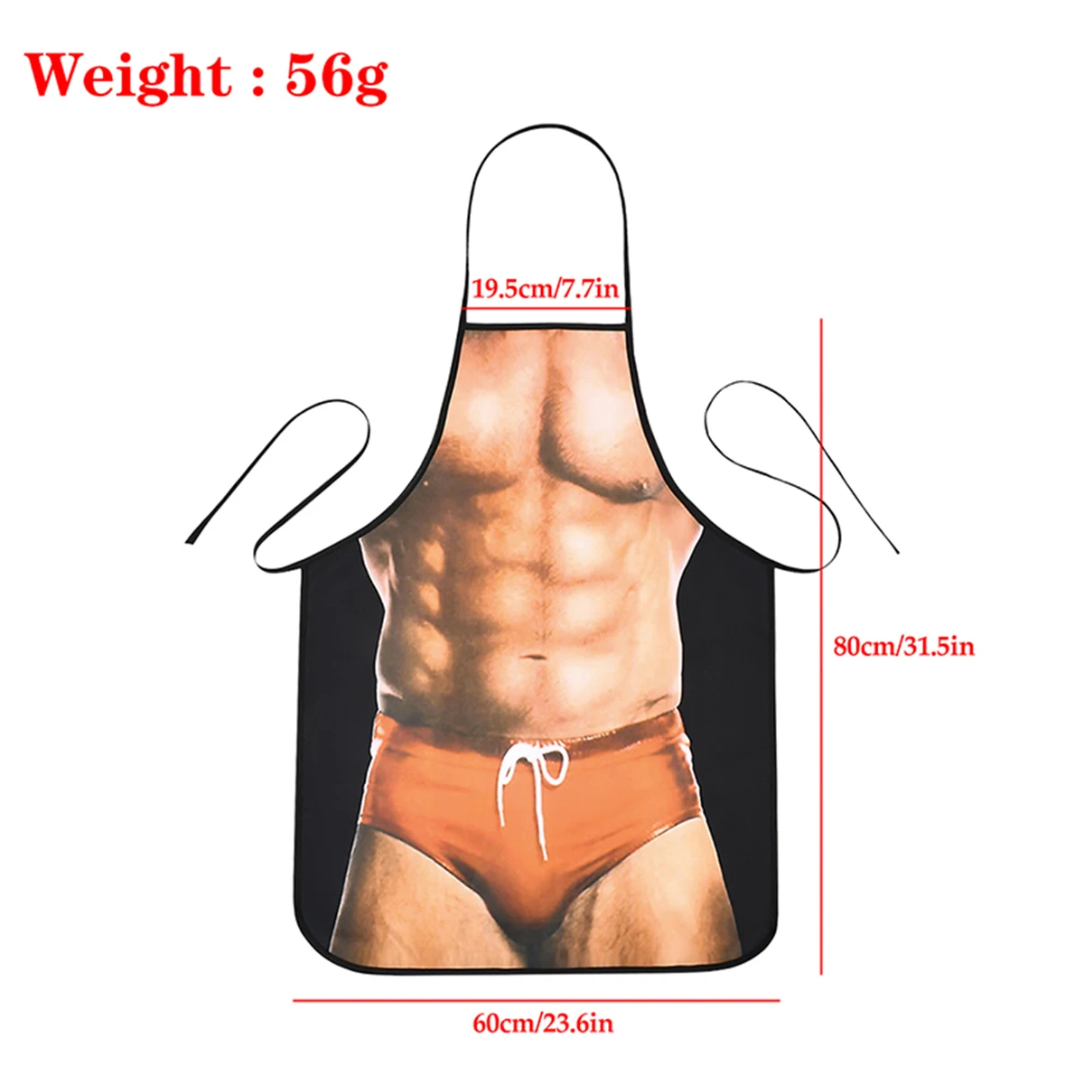 Sexy Apron Novelty Muscle Man Kitchen Cooking Grilling Apron Funny Creative Thanksgiving Christmas Gift for Men Boyfriend