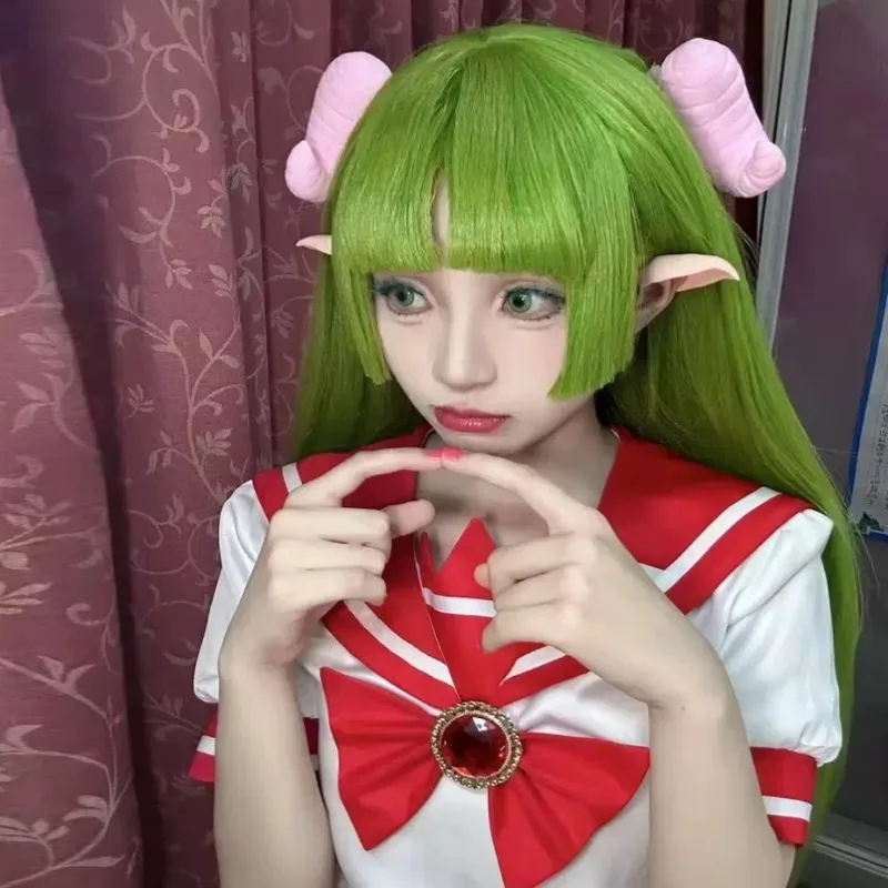 Anime Bienvenido al demonio Iruma-kun Valac Clara Cosplay peluca uniforme escolar para mujer JK accesorios para el cabello traje de Halloween; 2'a,6.