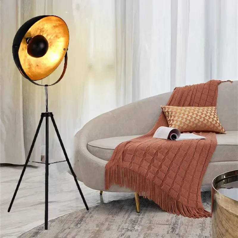 Adjustable Industrial Floor Lamp Soft Tripod Standing Lamp Bedroom Decor Photo Studio Bedroom Living Room Sofa Side Lamp