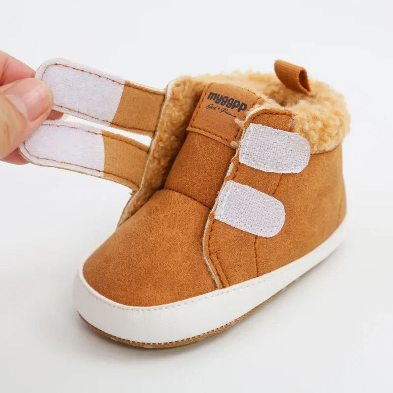 Winter Baby Shoes Boy Girl Warm Infant Snow Boots Newborn Baby Girls First Walkers Soft Soled Toddler Kids Girl Sneakers Shoes