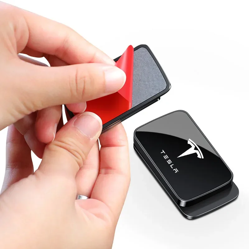 موضة المغناطيسي لوازم السيارات الداخلية مقعد حزام حامل مثبت ل تسلا نموذج 3 نموذج X S 2016-2020 الشارات TM3 TMX TMS #3