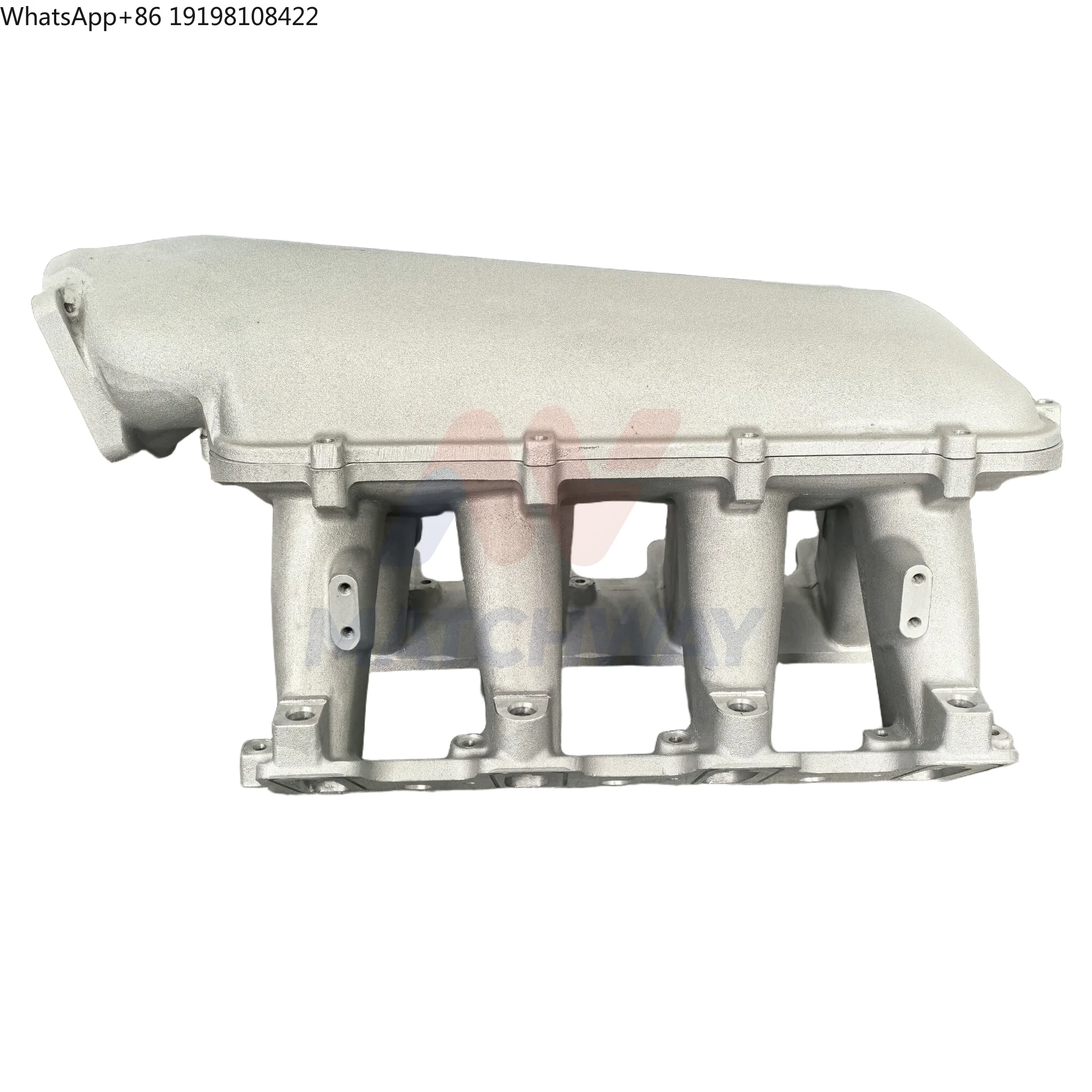 

MATCHWAY Sliver Satin Aluminum LS Lo-Ram EFI Intake Manifold for Chevy LS3/L92 Engine with Fuel Rail Kits