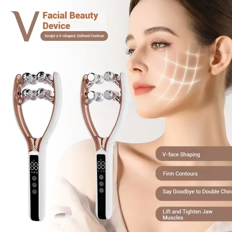 Microcurrent Facial Massager Vibration Device Lifting Tool For Face Neck Skin Relaxation Body Massage Beauty Equipment