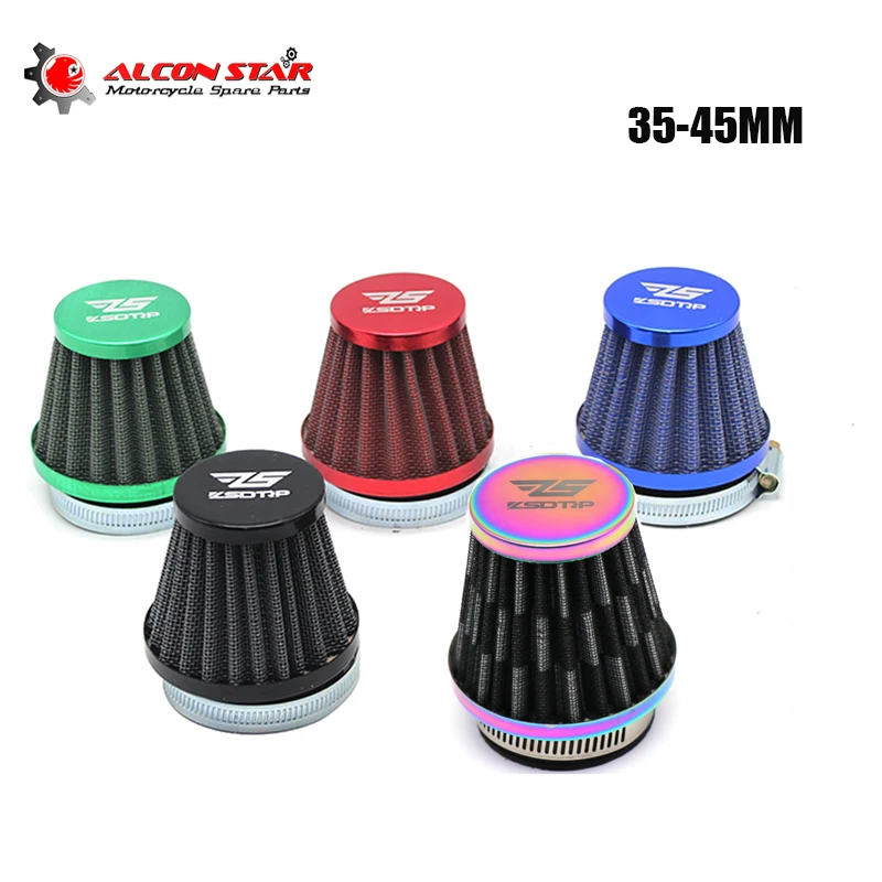 Alconstar Motorcycle 32mm-45mm Air Intake Filter Universal Carburetor Air Filter Cleaner for Dirt Pit ATV SSR TTR Bike Filter