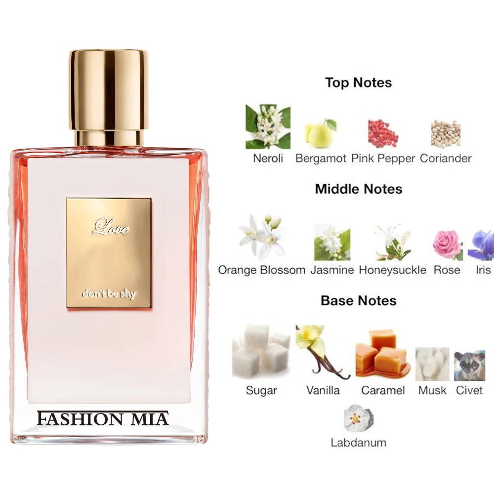 50ml Brand Perfume For Women Men's Long Lasting Atomizer Sexy Lady Fragrance Wood Good Girl Love Don't Be Shy Perfume