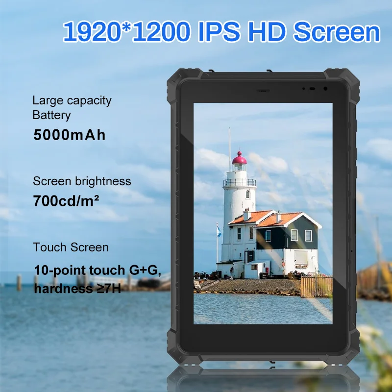10.1 Inch 1920*1200 Screen Resolution 8g ram with NFC High Frequency 1D 2D Scanner Win10 Rugged Tablet