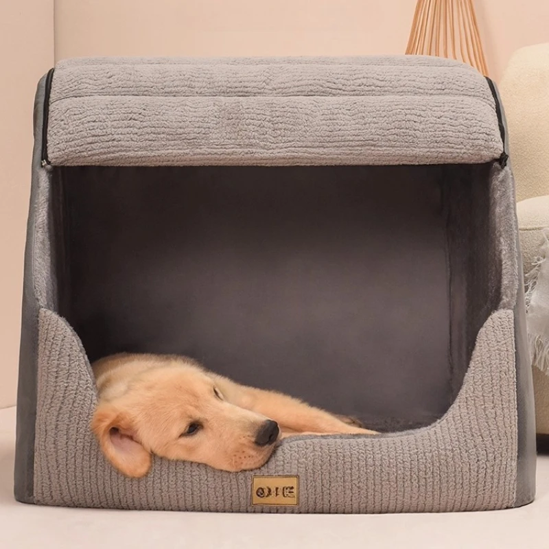 

The kennel is universal in all seasons, removable and washable for small and medium-sized dogs, Corgi Shiba Inu sleeping bed
