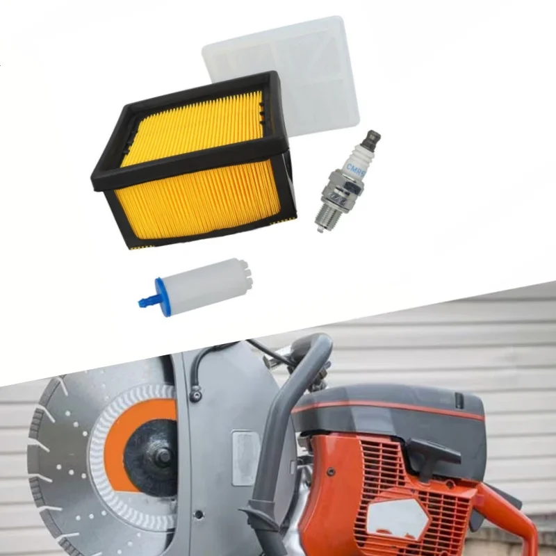 

A Set Car Spark Plug Set Service Kit For HUSQVARNA K760 K770 Air Filter / AM5C Spark Plug / Fuel Filter 5062641-11 5743623-02