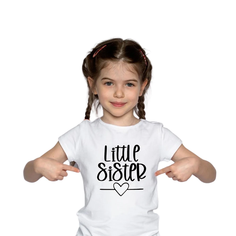 

New Little sister cotton T-shirt Lil sis shirt Sister Shirts Pregnancy Announcement Baby Announcement Shirt toddler shirt tops