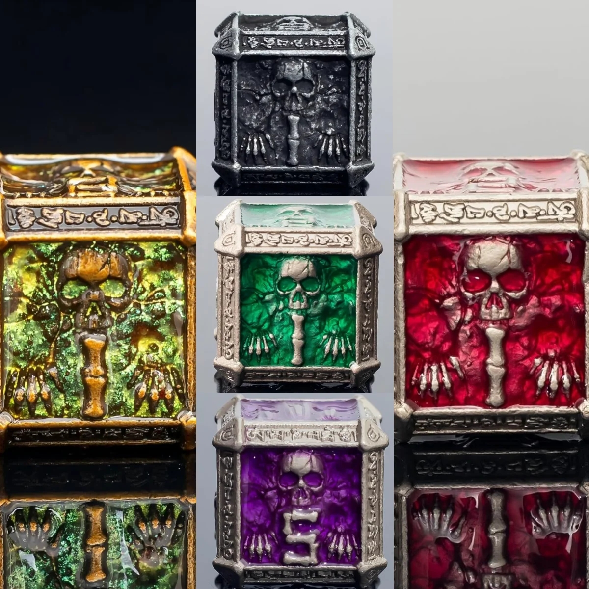 

7-piece set of metal solid dice, multi-faceted math teaching dice, suitable for role-playing games and Dungeons&Dragons: D20, D6