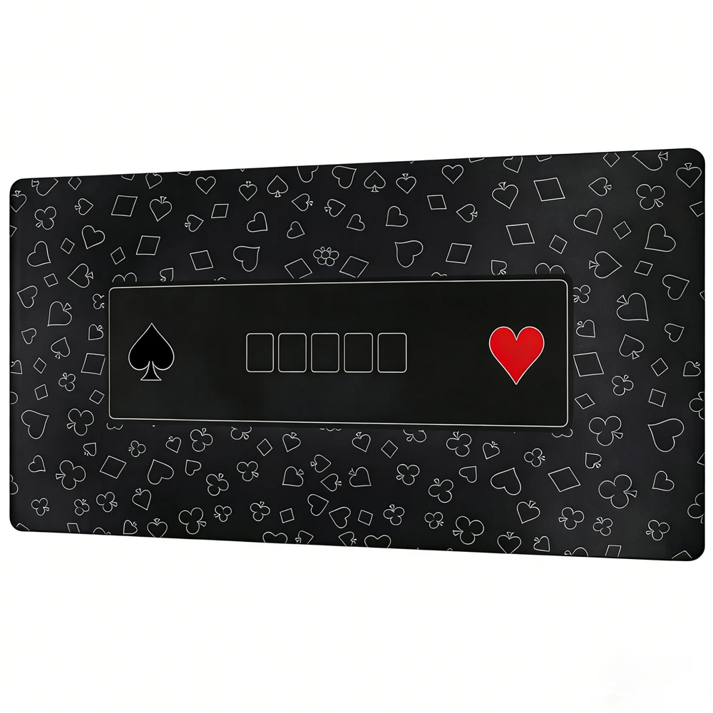 Texas Hold'em Poker Mat Professional Anti-slip Thickened Casino RubberPoker Game Table Poker Mat for Entertainment Accessories