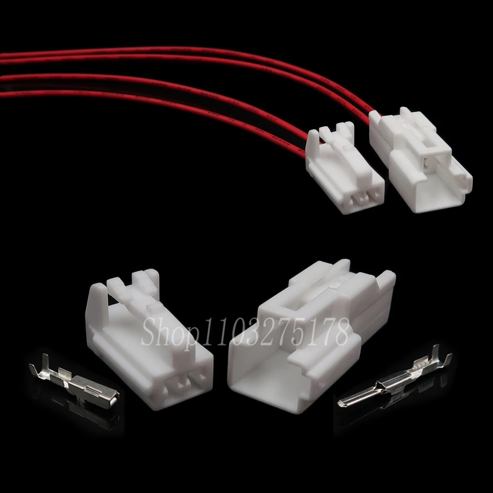 1 Set 2 Pin 7282-1020 Car Reverse Radar Wire Socket for Hyundai Kia Auto ABS Sensor Cable Connector