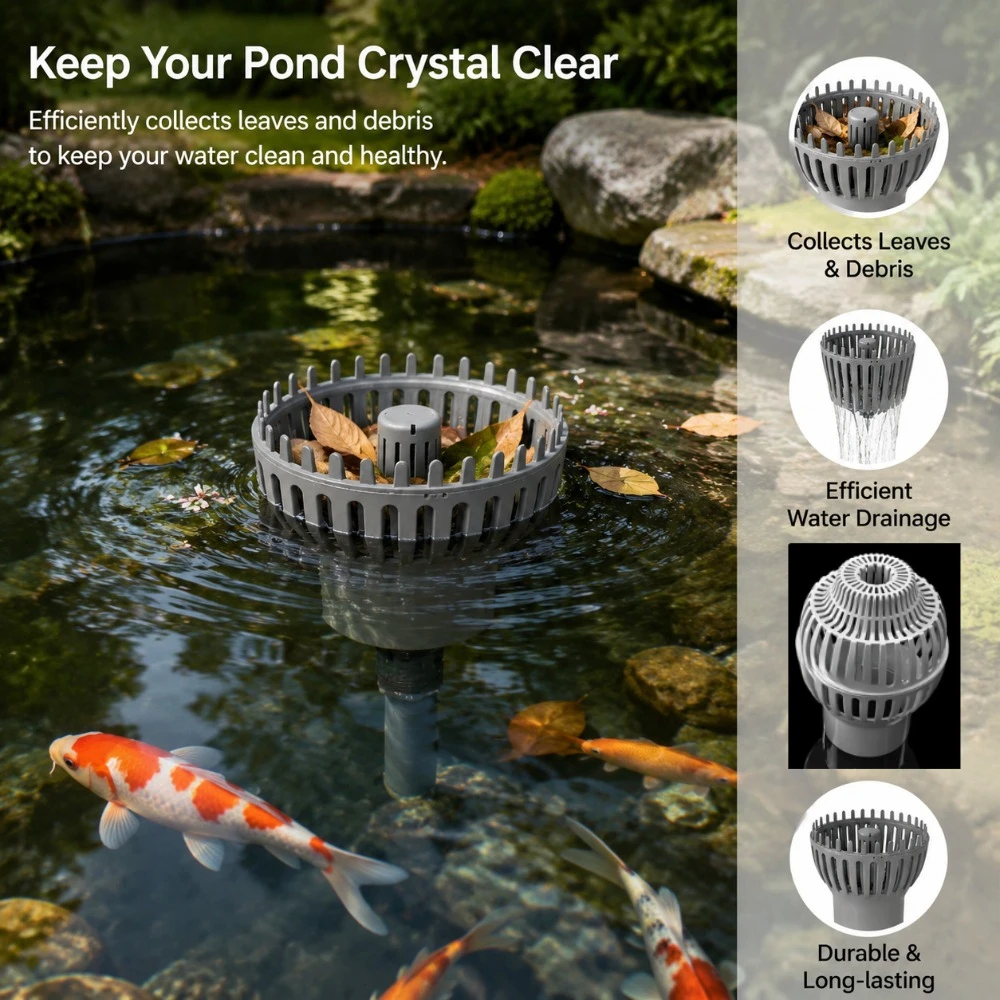 Pond Leaf Skimmer Floating Automatic - Balık Havuzu İçin Otomatik Yüzer Yüzey