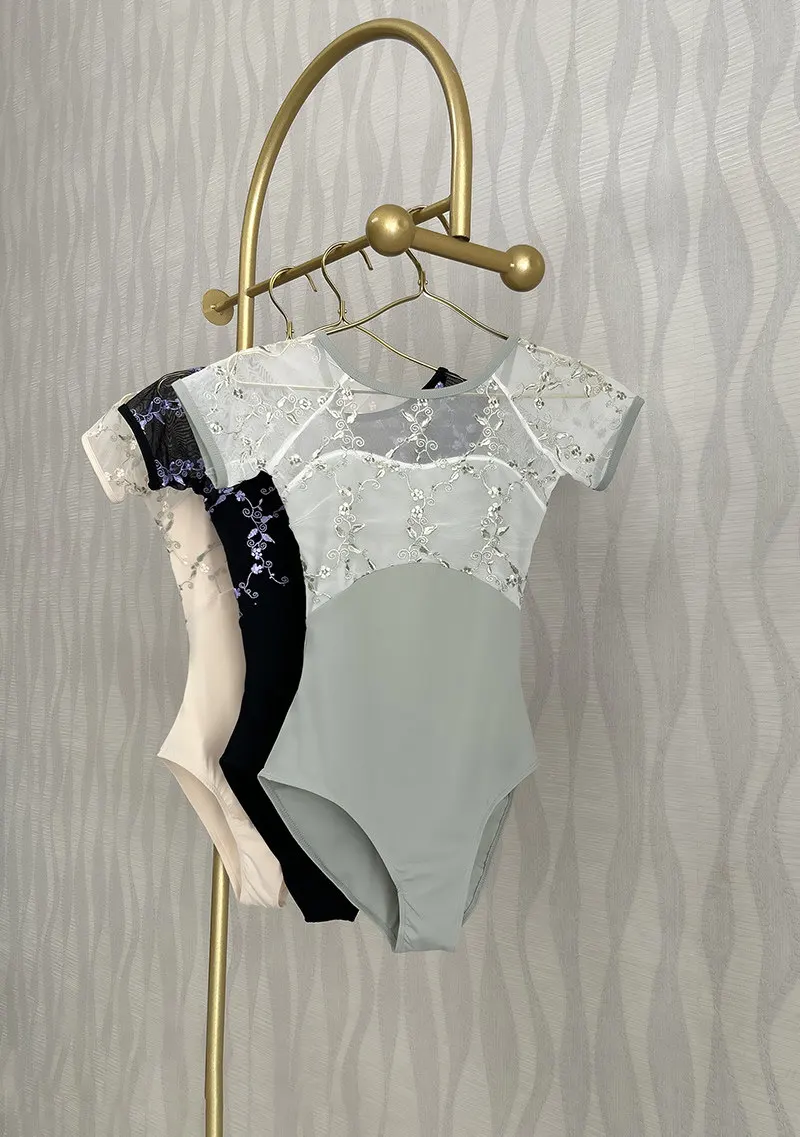 Customized Ballet Training Uniform Jumpsuit Basic Training Art Exam Teacher's Bodysuit Adult Classical Dance Gymnastics Leotard