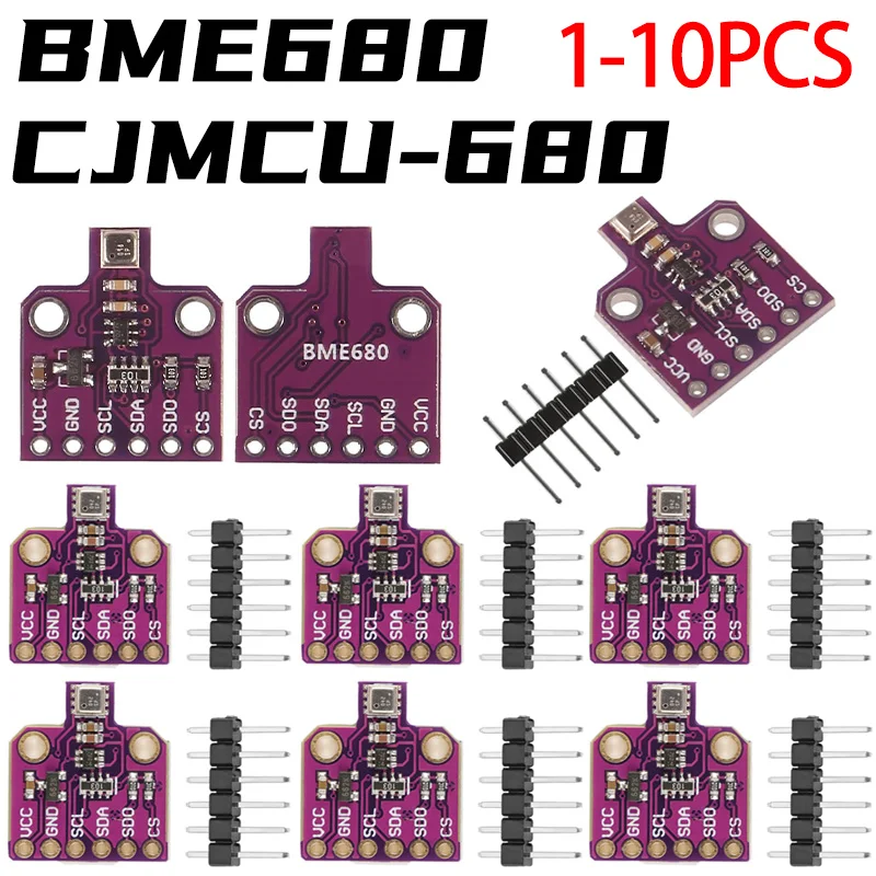 

BME680 Digital Temperature Humidity Pressure Sensor CJMCU-680 High Altitude Sensor Module Development Board