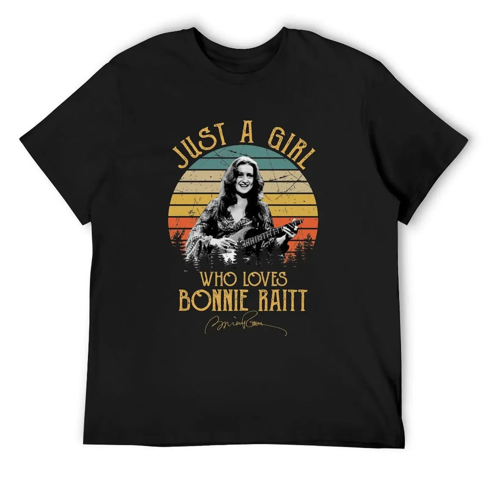 Just A Girl Who Loves Bonnie Raitt Vintage T-Shirt anime t shirts shirts graphic tee kawaii clothes black t-shirts for men