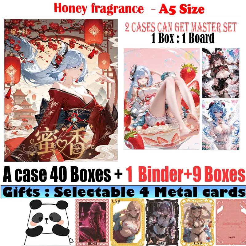 

Новая акриловая карта богини формата А5 с медовым ароматом, коллекция Waifu Hobby Doujin, карточная игра, доска, торговая карта, подарки, игрушки