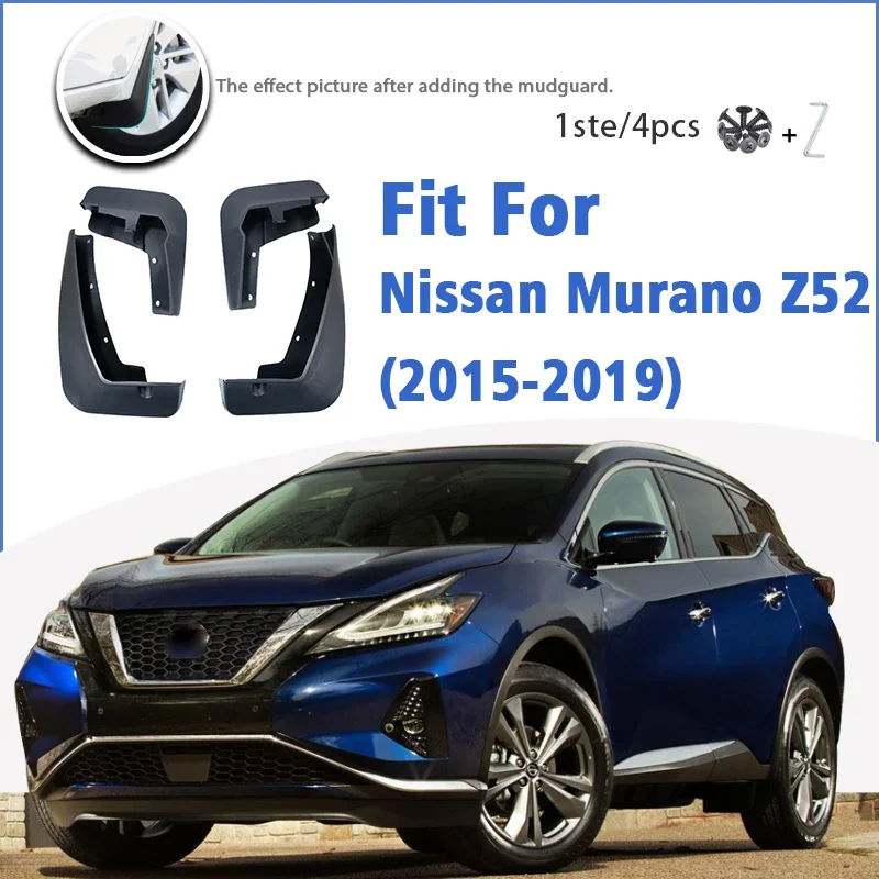 

For Nissan Murano Z52 2015 2016 2017 2018 2019 Mud Flap Guards Splash Mudguard Fender Mudflaps Car Accessories Front Rear 4pcs