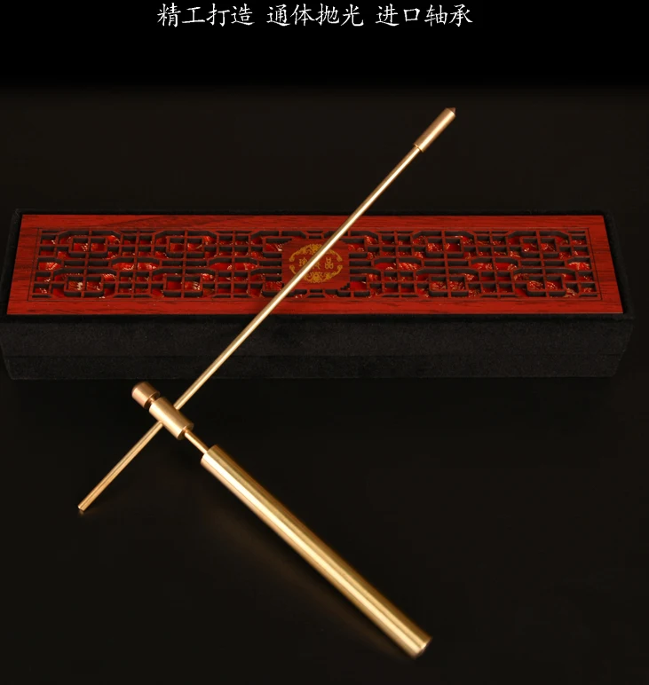 Good # Geomantic master tool Asia efficacious Eight Diagrams FENG SHUI Compass magnetic divine dragon dowsing Rod + LUO PAN view 4