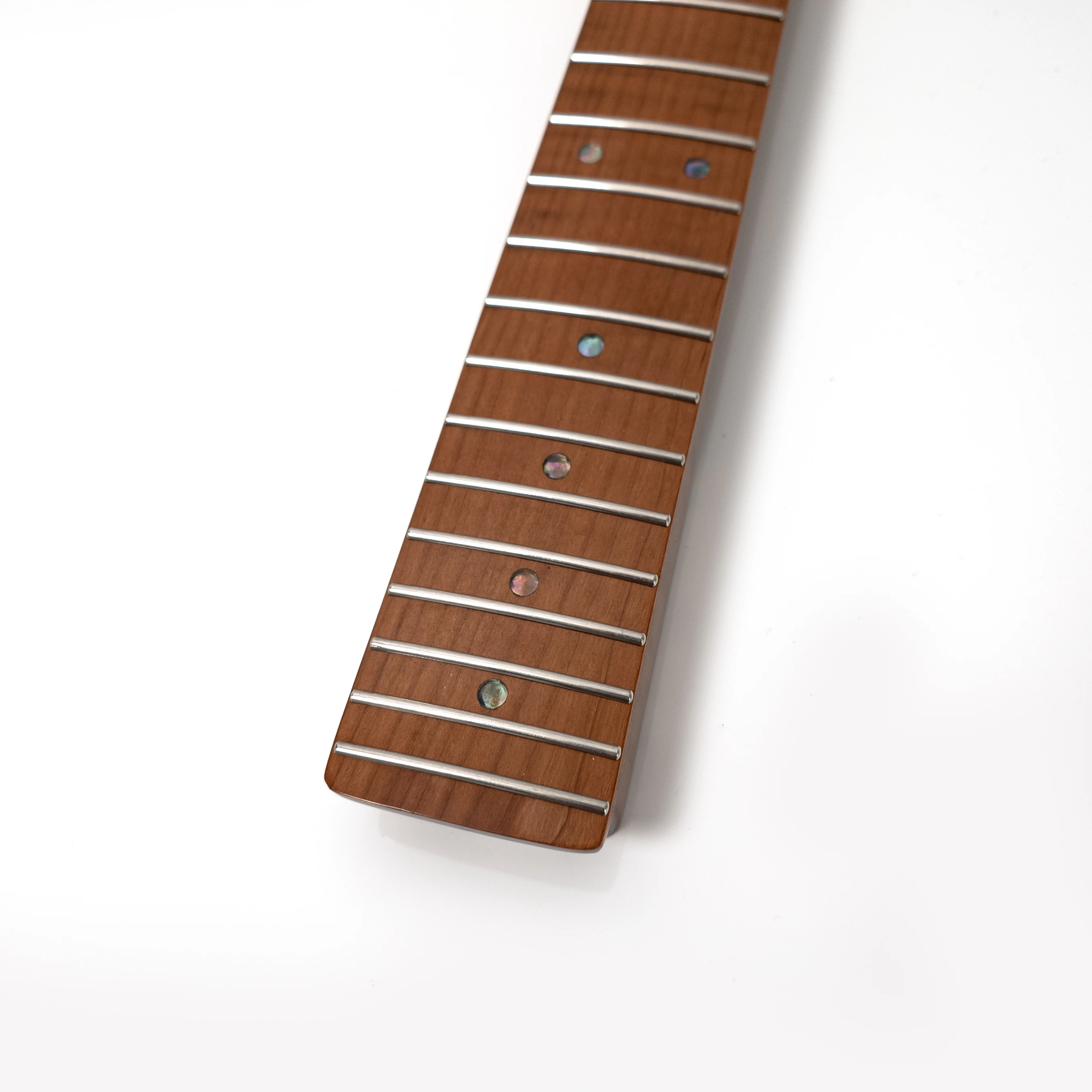 Electric Guitar Neck Roasted Flame Maple Gloss Finish Maple Fingerboard Abalone Inlay 22 Stainless Steel Frets 25.5 Inch 6