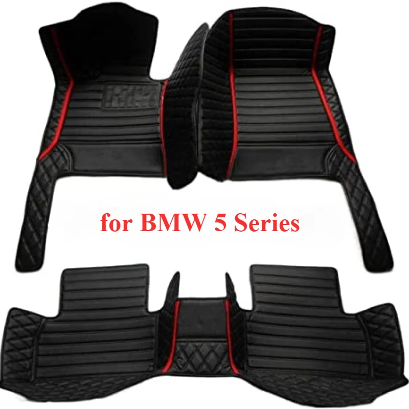 Custom Car Floor Mat for BMW 5 Series E39 1995-2004 E60 F10 G30 2017-2022 Auto Interior Details Accessories Carpet 540i  530i