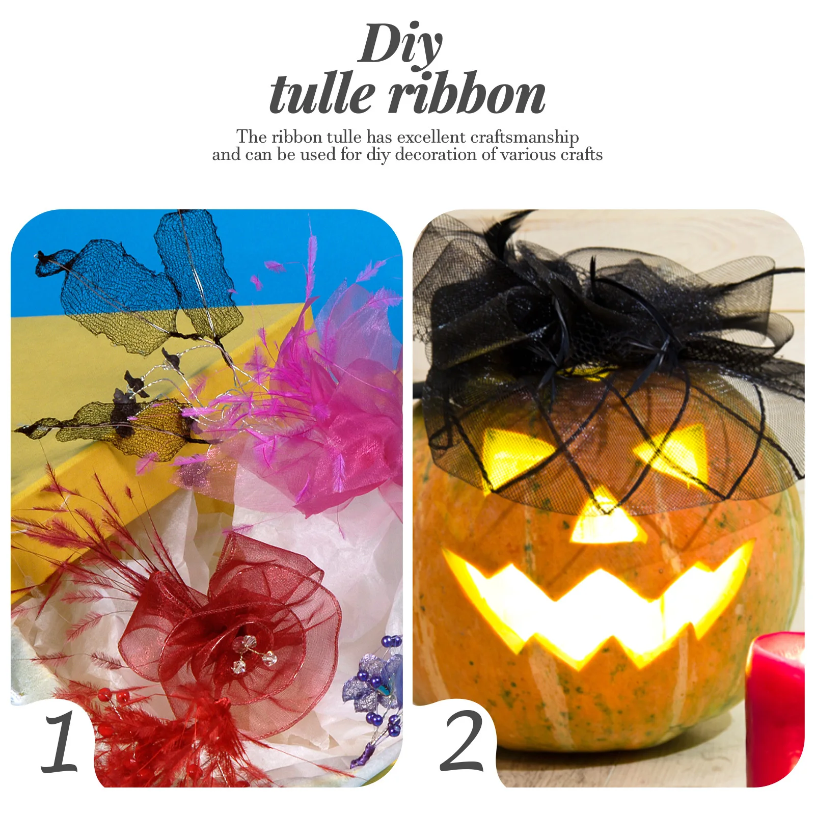 

1 Roll Mesh Tulle Fabric Gauze Ribbon For Diy Craft Wedding Party Decoration Gift Wrapping Sewing Dress Ornament Craft Making