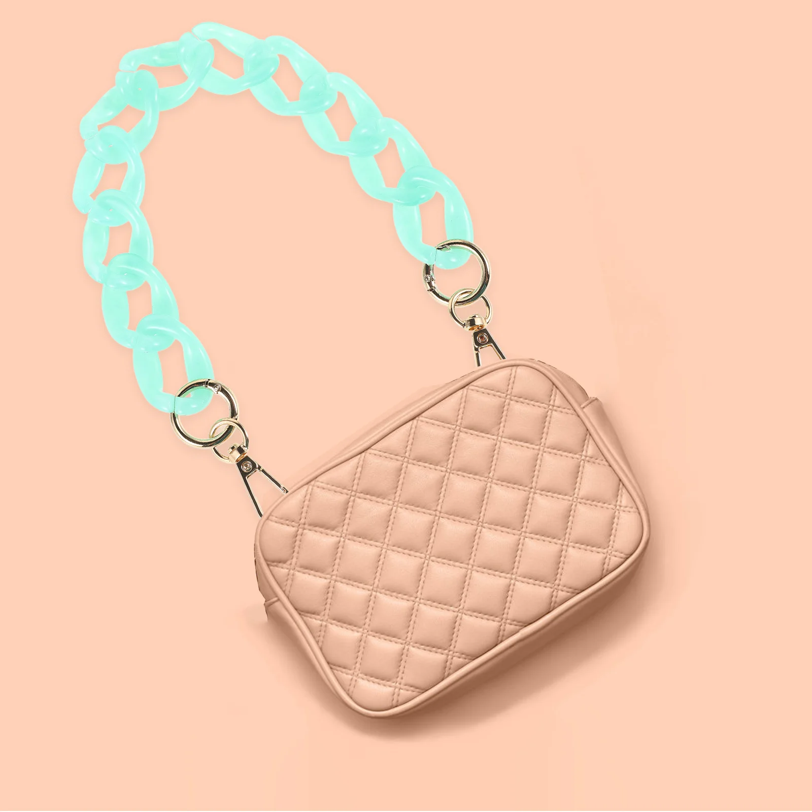 Robuster Handtaschen-Kettenriemen, DIY-Geldbörsengriff, einfach zu verbinden, langlebiges Taschenzubehör für verschiedene Geldbörsen, Geldbörsengriffriemen