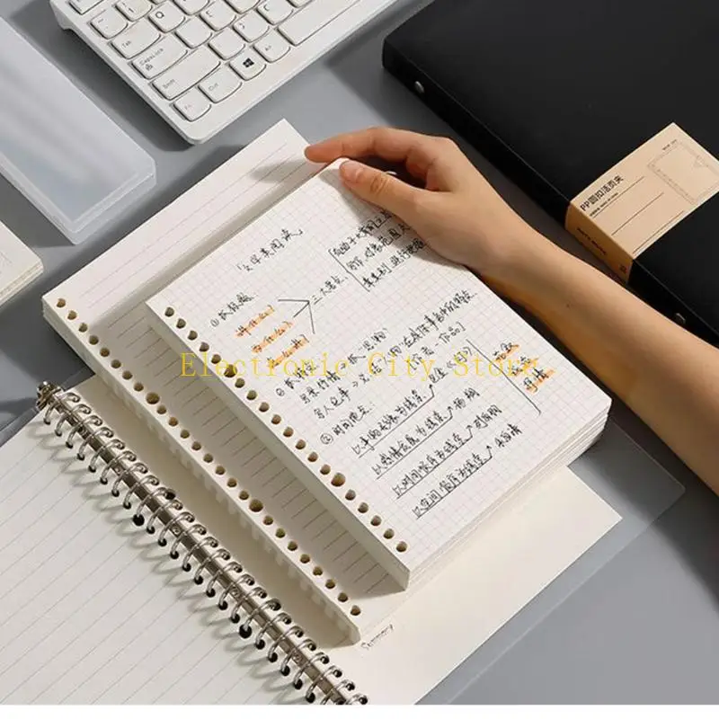 Caderno recarregável 8 Rings Capas Capas blocos para material escolar escritório Hu8D