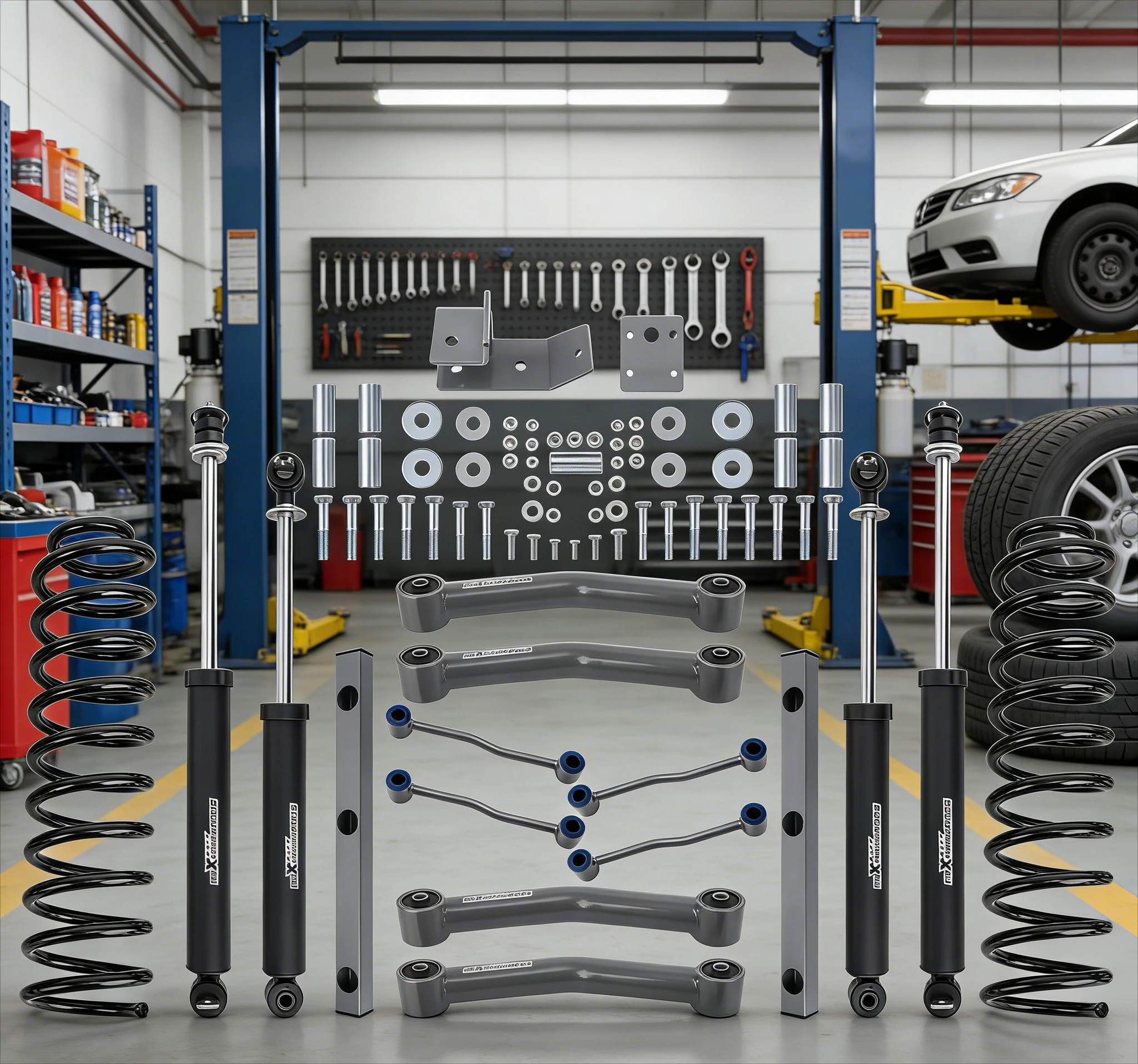 

Factory 4" Lift Kit W/ Shocks Absorbers for Jeep Wrangler TJ 4WD Rubicon 2003 2004 2005 2006 High Durability