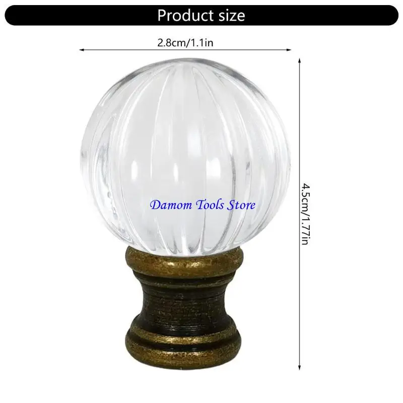 57BE GLASS LAMP FINIALS مصباح أعلى الديكور المصباح النحاس المصباح مصباح الأرض