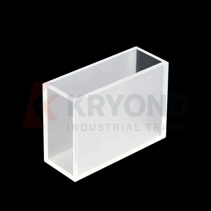 Quartz Lovibond Cuvette Light Path 50.8mm Liquid Sample Cell Glass Absorption Cell For Comparative Chromometer 1PK